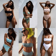 Load image into Gallery viewer, High Waist Swimsuit Swimwear